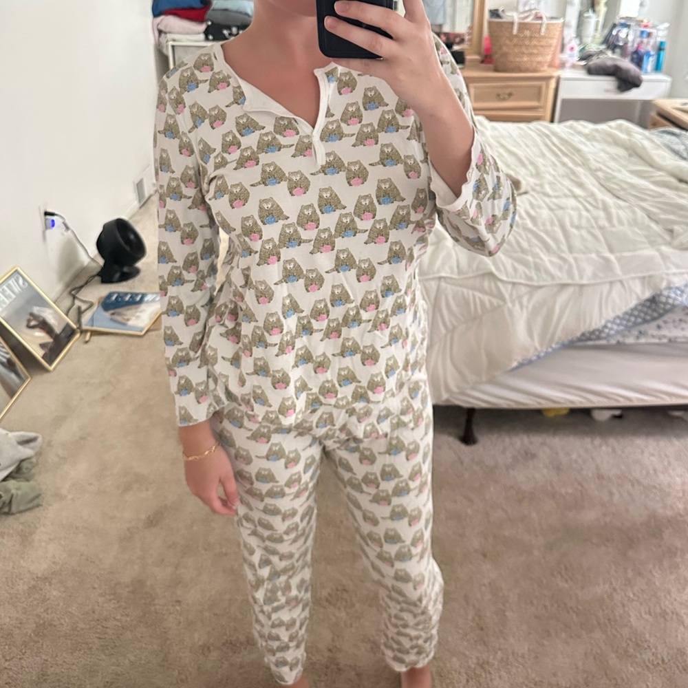 Roller Rabbit White Cotton Pajama set